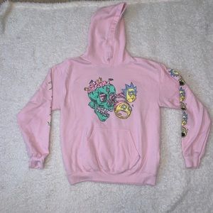 Pink Rick & Morty hoodie